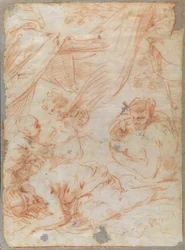 Satyr und schlafende Nymphe